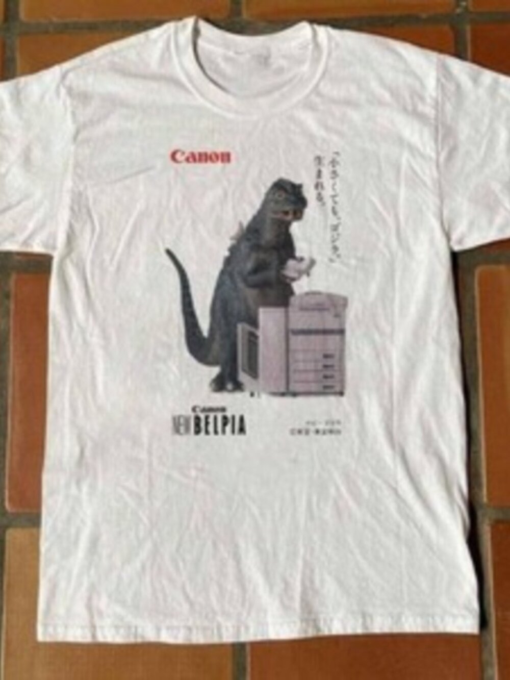 Vintage 90s Style Godzilla Advertising Graphic Shirt